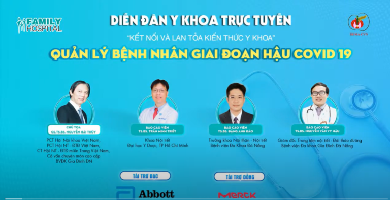 Diễn đàn y khoa trực tuyến tháng 4/2022: Quản lý bệnh nhân giai đoạn hậu Covid