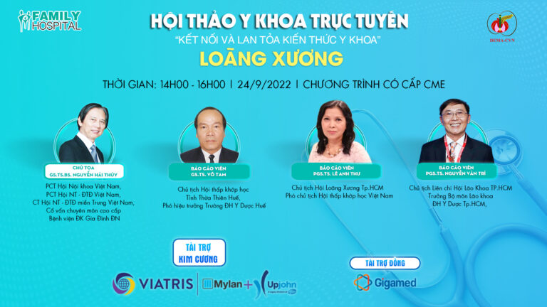 Diễn đàn y khoa trực tuyến tháng 9/2022: Loãng xương