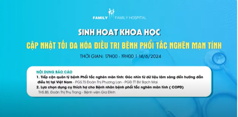 Cập nhật tối đa hóa điều trị bệnh Phổi tắc nghẽn mãn tính